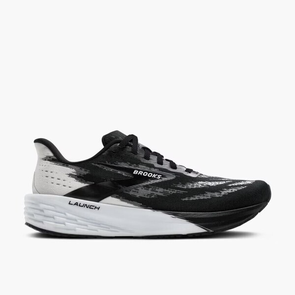 Brooks Launch 11 男 慢跑鞋 寬楦 支撐 彈力 緩震 競速 黑 白 [1104502E087], , large