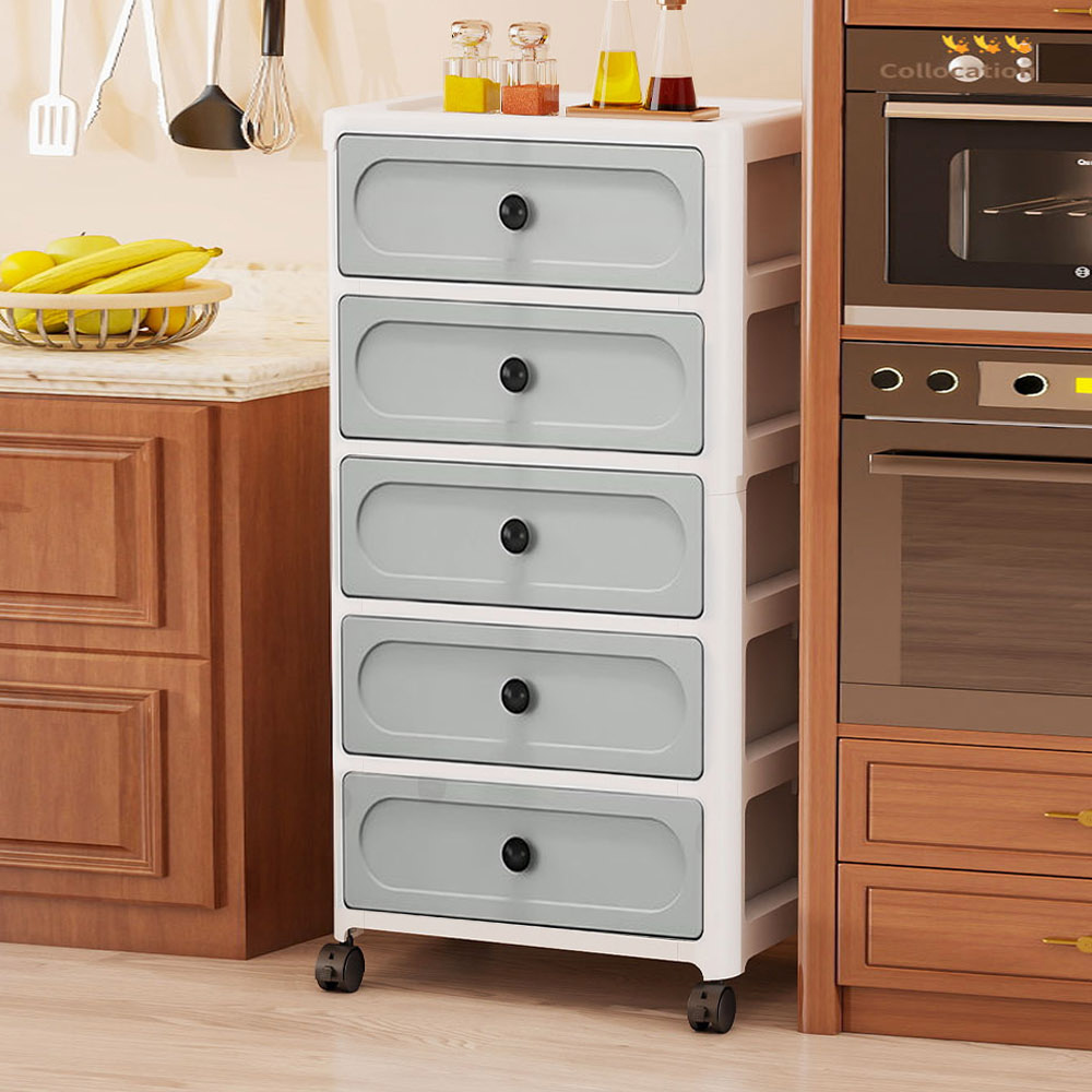 【AOTTO】36面寬輕奢五層抽屜收納櫃(AC-036GR), , large