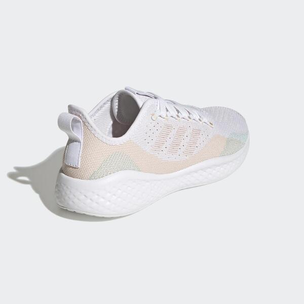 Adidas Fluidflow 2.0 女 慢跑鞋 運動 休閒 輕量 支撐 緩衝 愛迪達 白 粉橘 [GW4015], , large