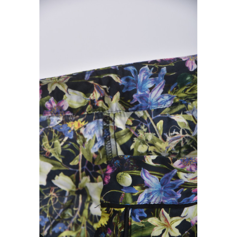 (M) 高腰植物綠色長褲二手衣, , large