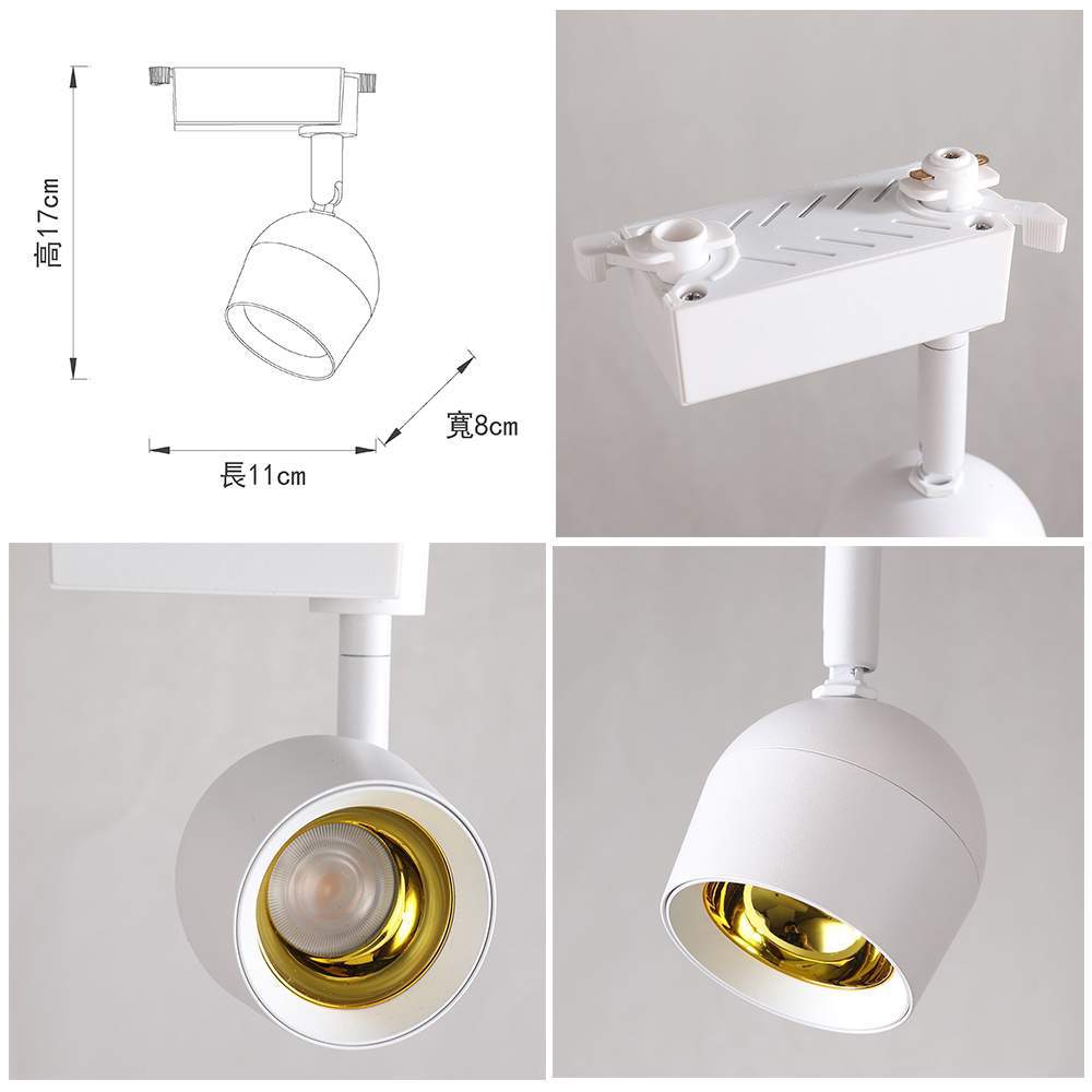 【卡米達】15W LED 軌道燈 黃光(CA1924WH-3000K), , large