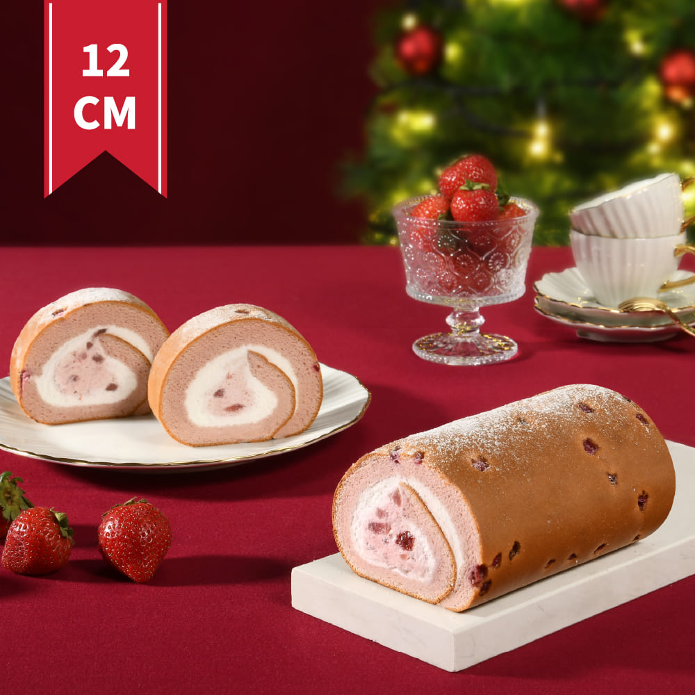 【Yannick 】Strawberry Cream with Jelly Roll Cake(12CM / Roll), , large