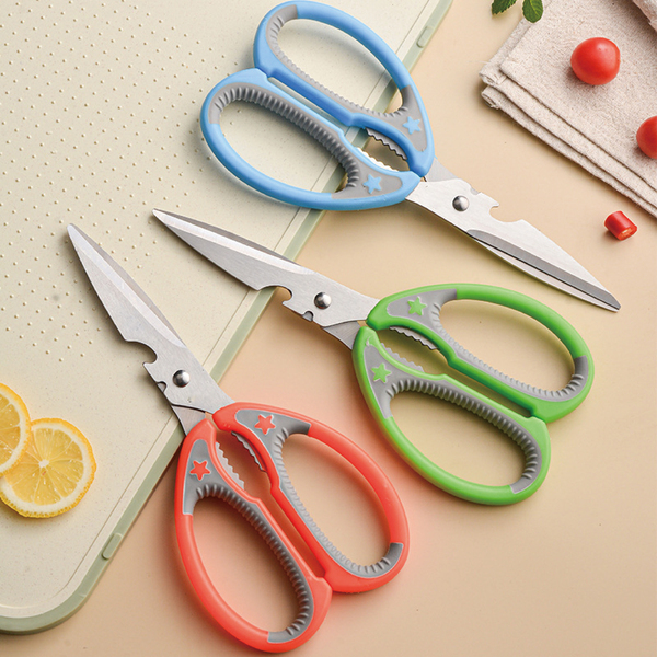 【SK Delicate Life】Housewife helper kitchen scissors kitchen scissors multi-purpose scissors cooking scissors kitchen scissors stainless steel scissors scissors NSK7104, , large