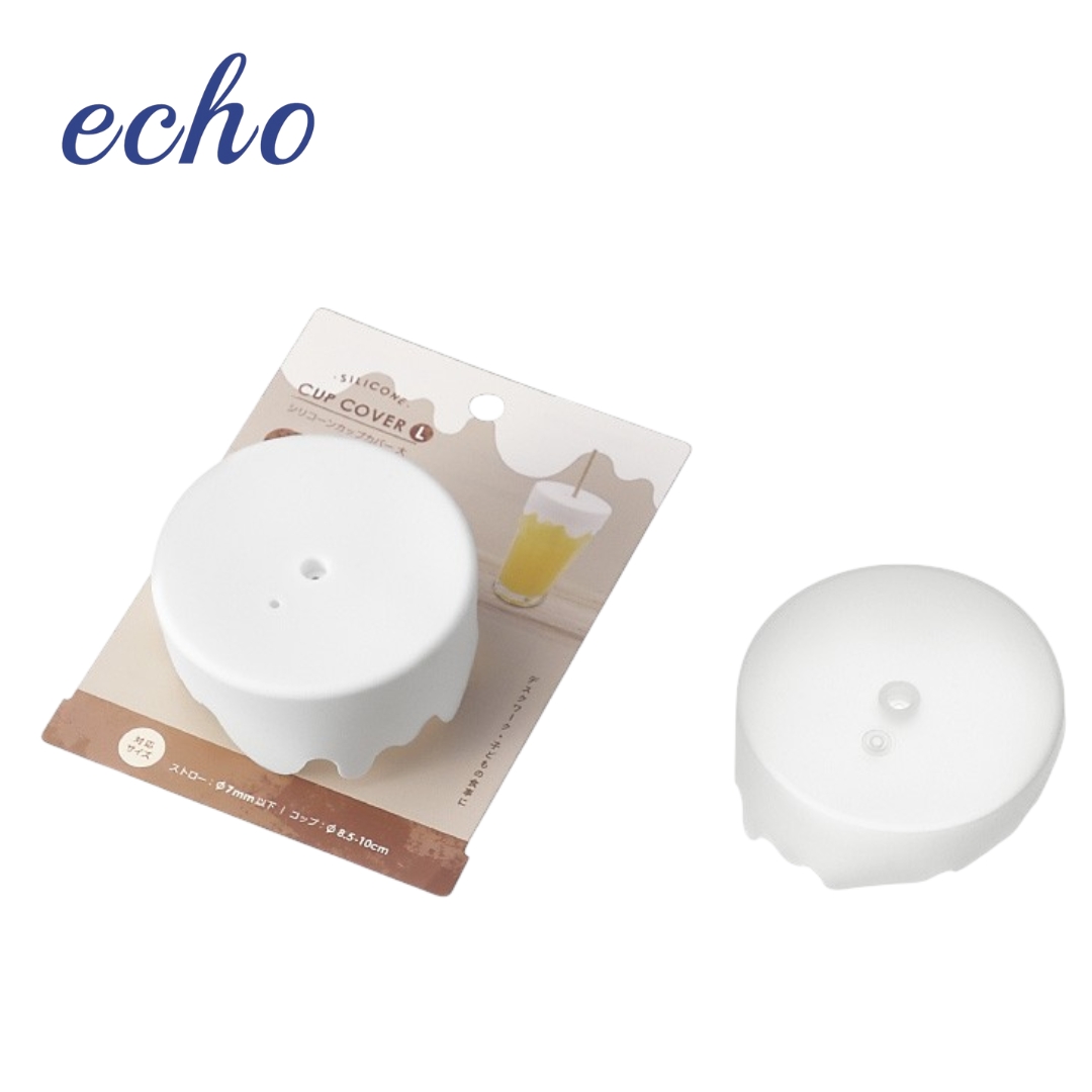 ECHO Silicone Cup Lid &ndash; Large, White, , large
