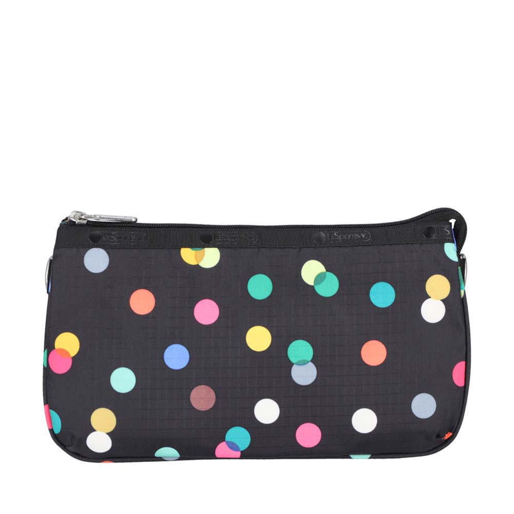 |快速出貨|Lesportsac Med Koko Crossbody 手拿斜背兩用包/ 圓點漂浮氣球 黑色, , large