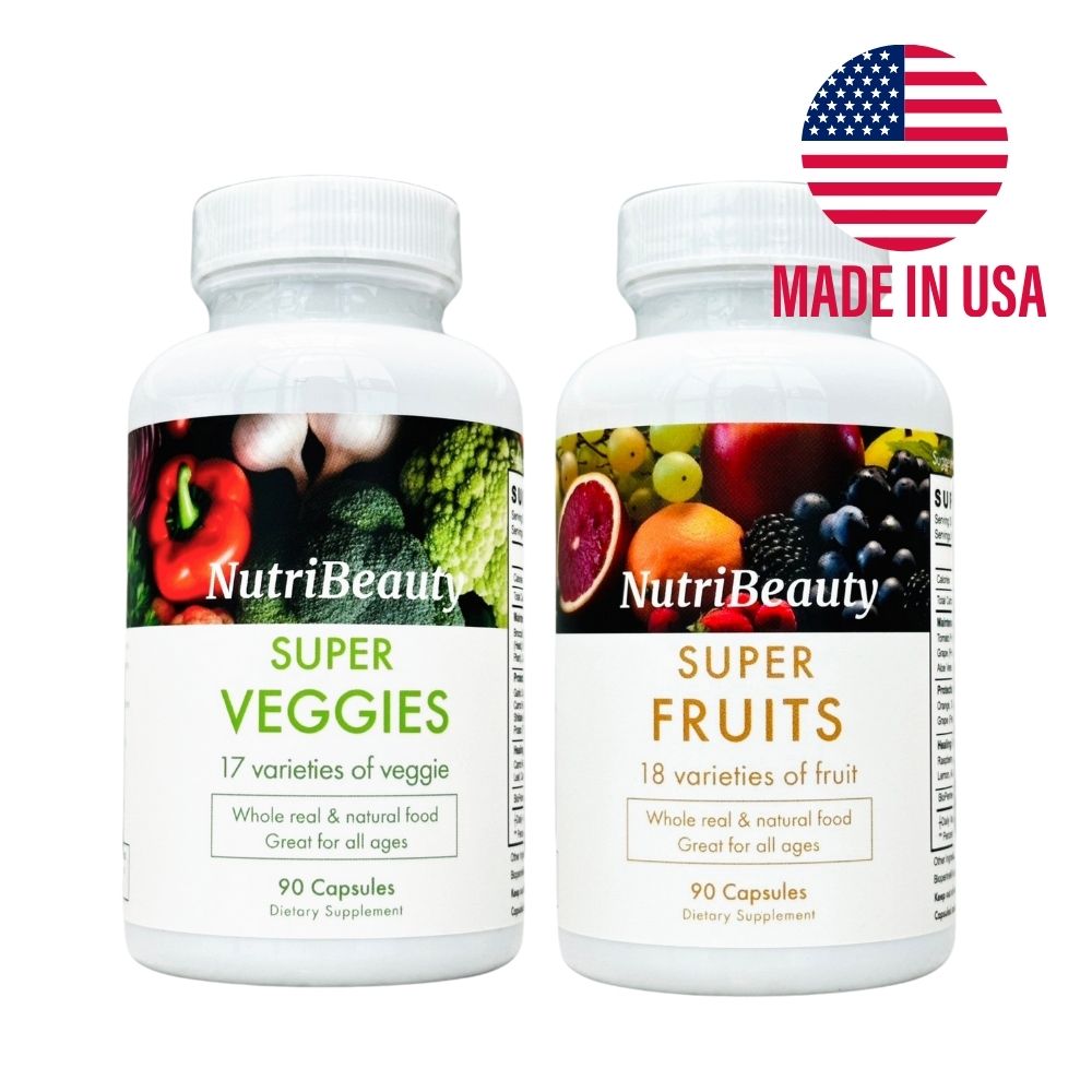 NutriBeauty , Fruits and Veggies - 90 Fruit Capsules, 90 Veggie Capsules - 1 Se, , large