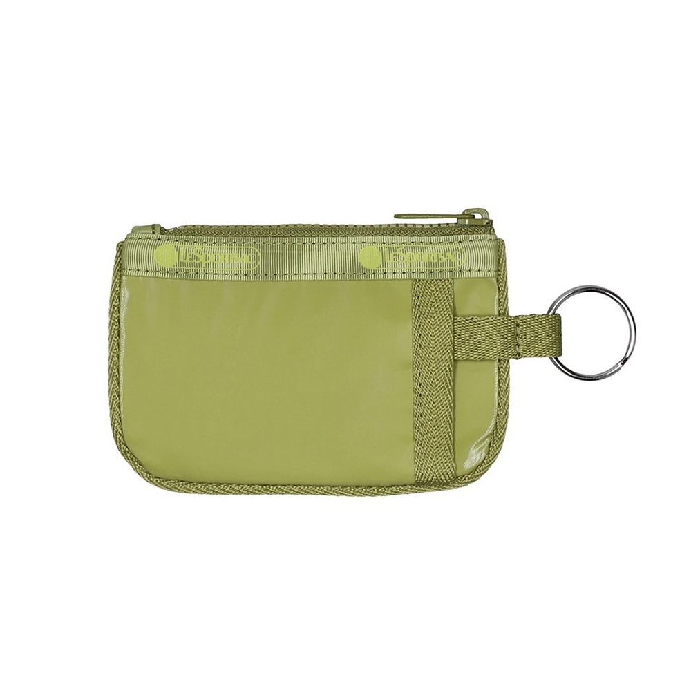 |快速出貨|Lesportsac Key Card Holder 卡片零錢包/ 亮面橄欖綠, , large