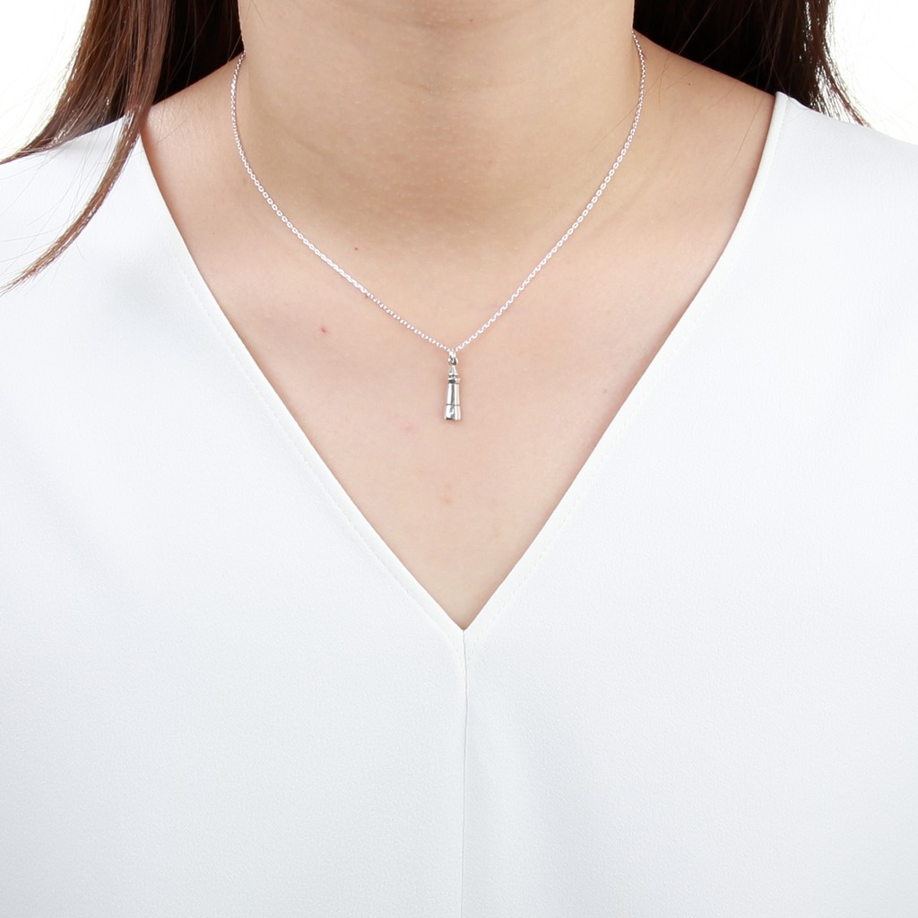 【Angel & Me】希望之光 燈塔 s925 純銀 項鍊 畢業禮物 生日禮盒, , large