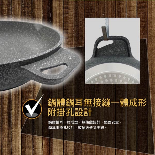 PERFECT 理想牌 極緻鑄造不沾平底鍋平煎鍋IH無蓋附蓋 30cm無蓋（拆把手可超商）-Leidea樂德兒, , large