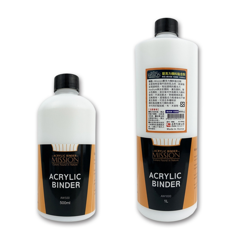 普思AP Mission壓克力顏料黏合劑1000ML