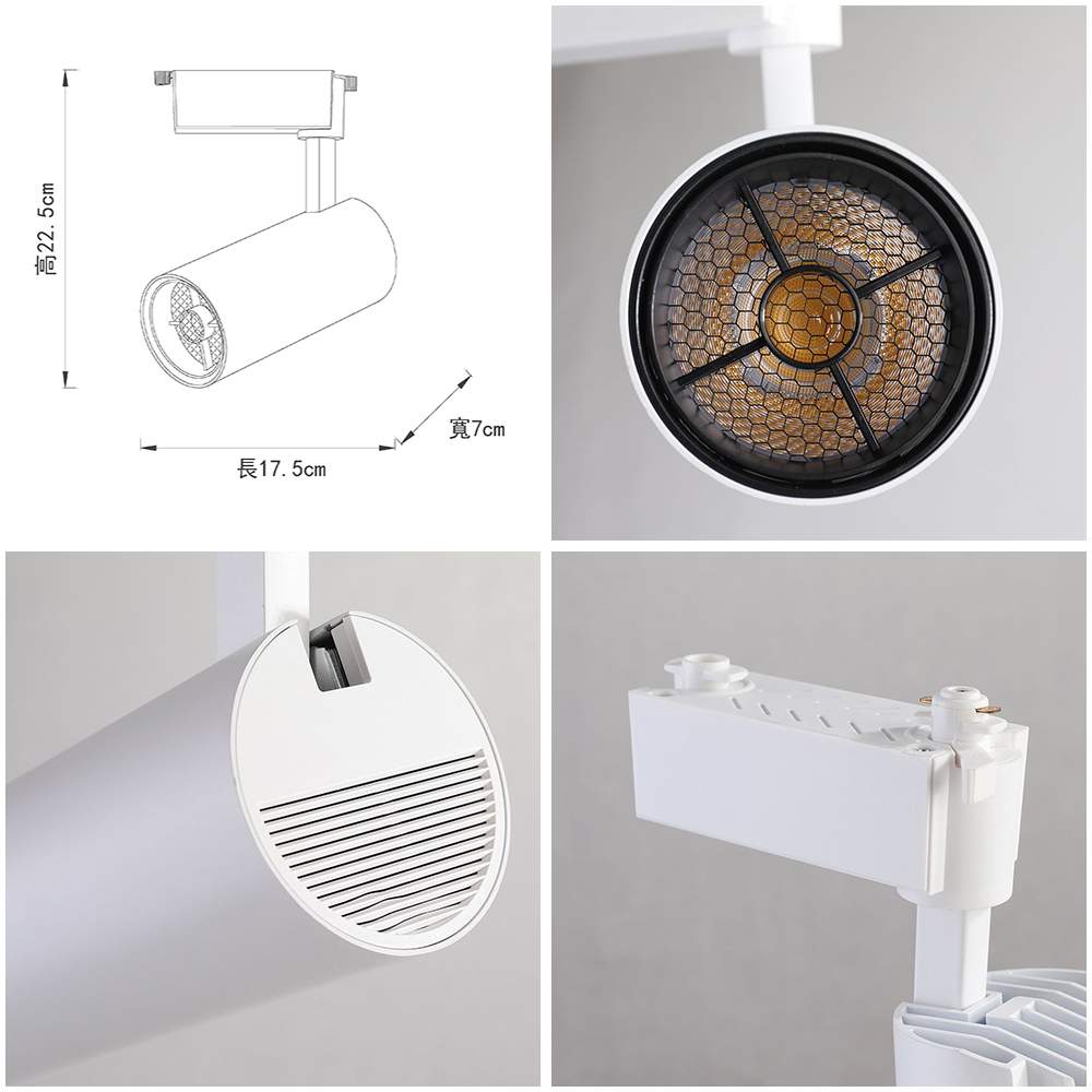 【卡米達】30W LED 軌道燈 自然光(CA1905WH-4000K), , large