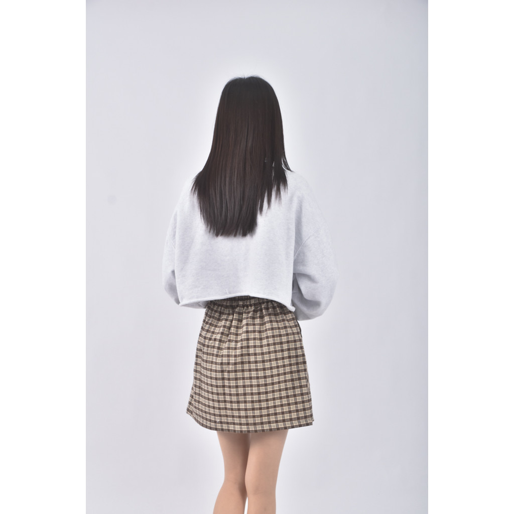 (L) bella studio質感棕色短裙二手衣, , large