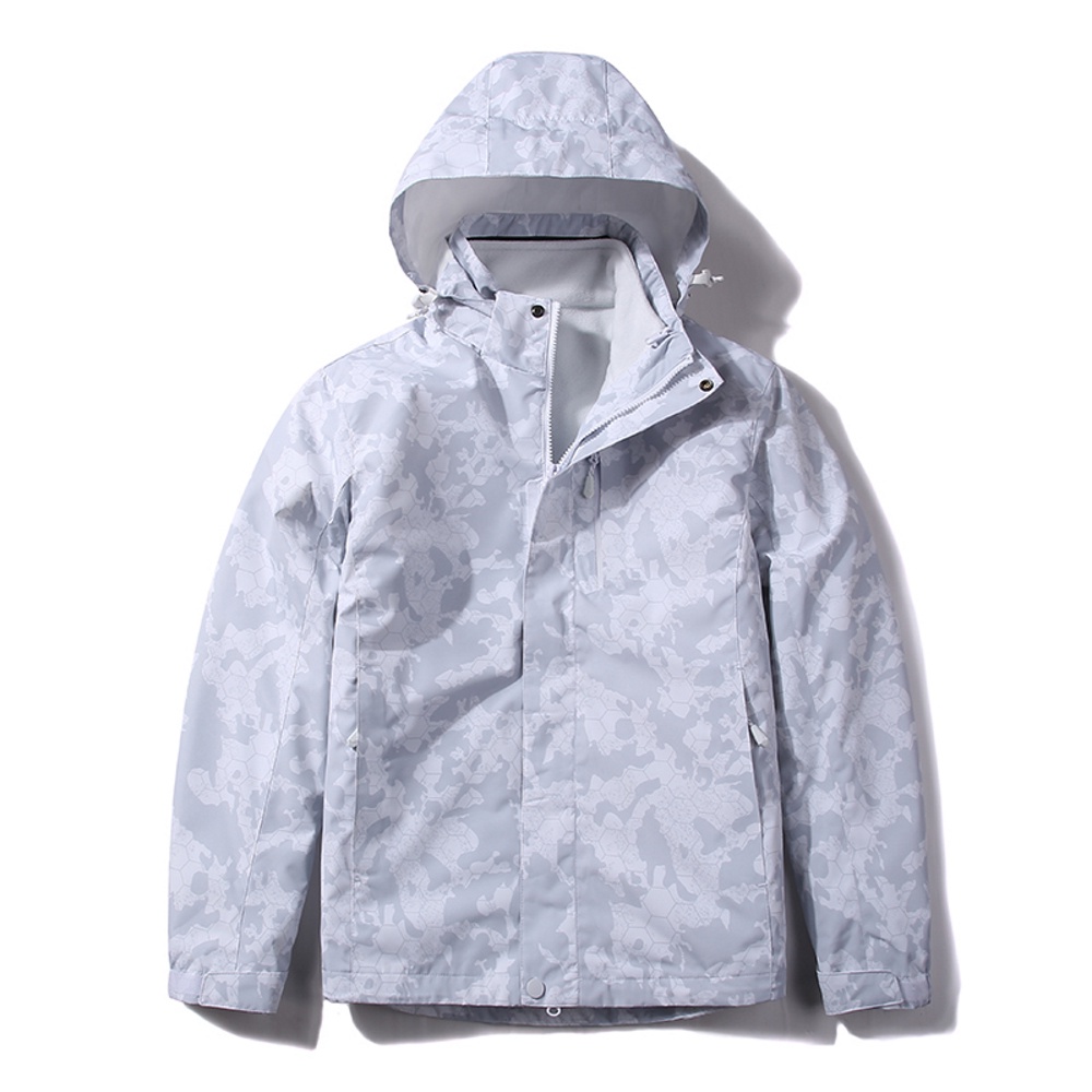 [DZRZVD杜戛地]【零碼出清】【97002女款兩件式外套】上下雙開式主拉鍊 衝鋒衣 印花款, , large