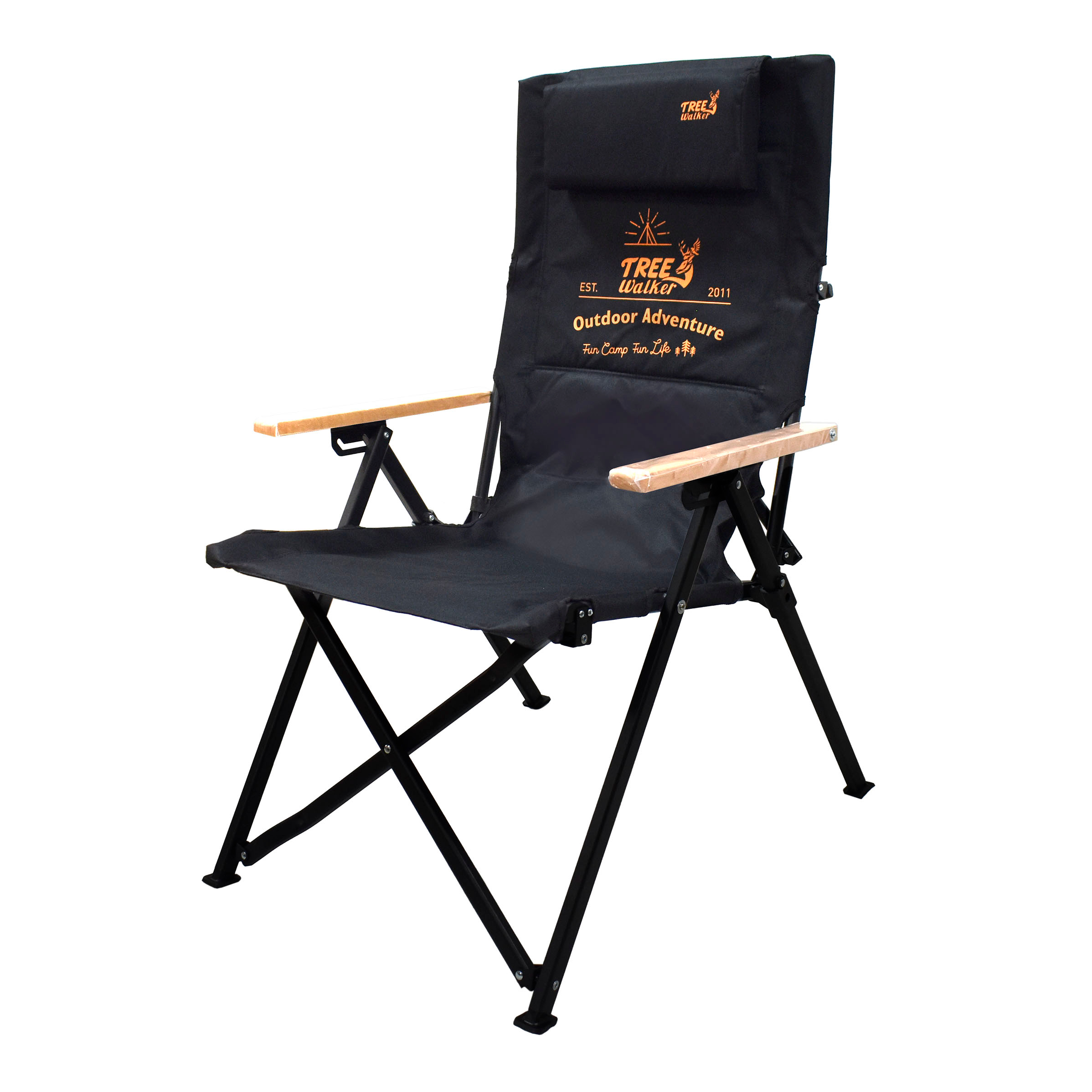 Reclining Folding camping chair, , large