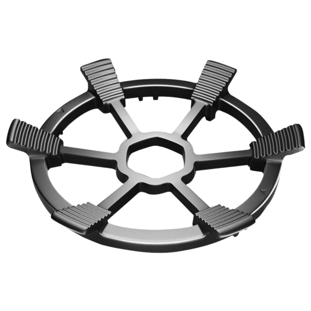 Anti-slip 6-claw gas stove support + milk pot support (compatible with 4/5 claws), , large