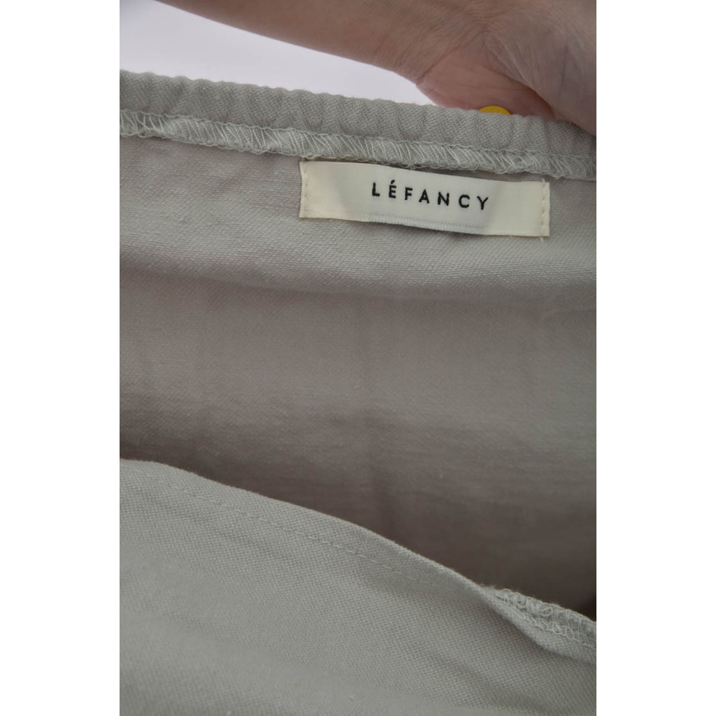(M) 【粿粿私服】lefancy質感棉質無袖灰色洋裝二手衣, , large