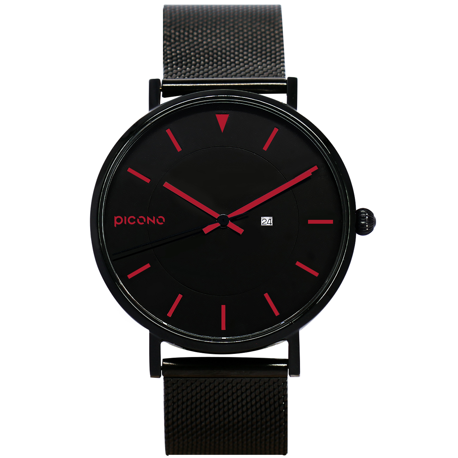 【PICONO】RGB collection quickly release stainless steel strap watch-Red / RGB-6401, , large