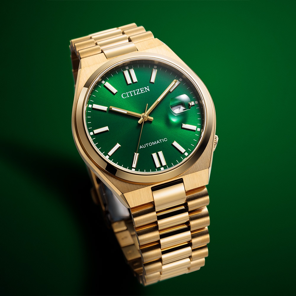 CITIZEN 星辰 TSUYOSA 青春撞色機械錶-奢華金 禮物 NJ0152-51X, , large