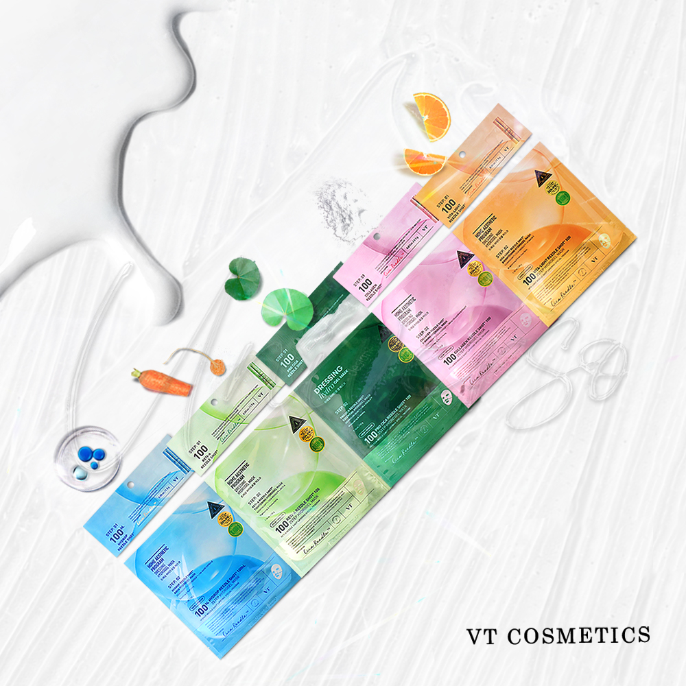 【Universo Mart】韓國VT 微晶精華2步驟凝膠面膜 膠原蛋白/維他命AC/積雪草 (多款可選), , large