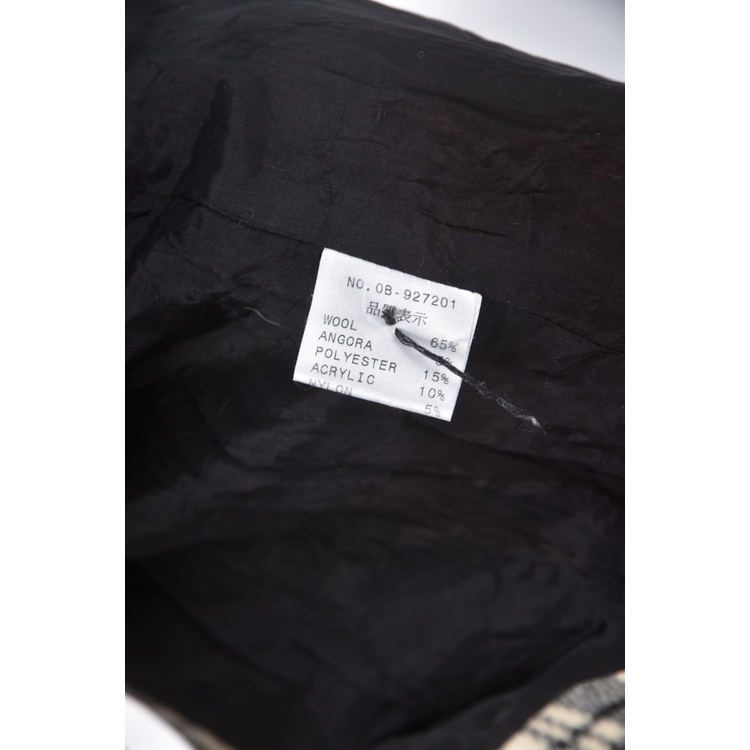 (S) nice claup co ltd質感格紋黑色綁帶外套二手衣, , large