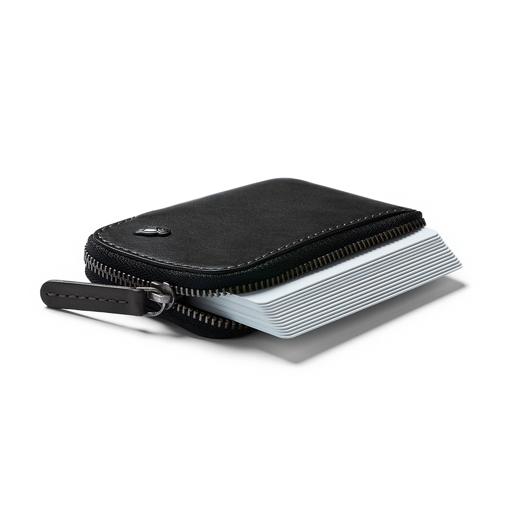 |快速出貨|Bellroy 小錢包 卡片收納包 拉鍊包 零錢包 優質環保皮革-黑, , large