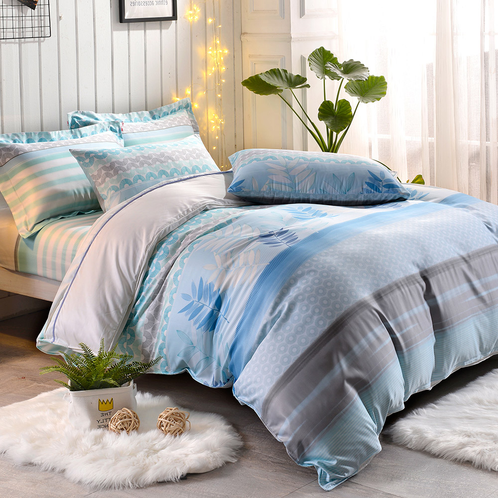 【FOCA】Waltz of Love | Patented Moisture-Wicking Lyocell Six-Piece Quilted Duvet Cover Set - Double, , large