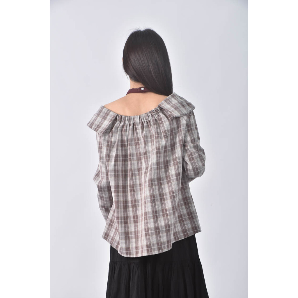 (F) 【又又私服】thank you韓牌質感掛領紅色長袖上衣二手衣, , large