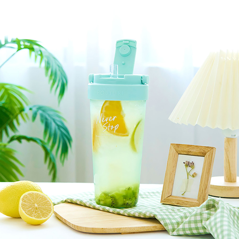 Tritan Tumbler Cup With Straw, , large