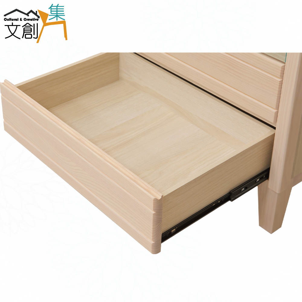 【文創集】希望1.9尺實木二抽床頭櫃(客約商品), , large