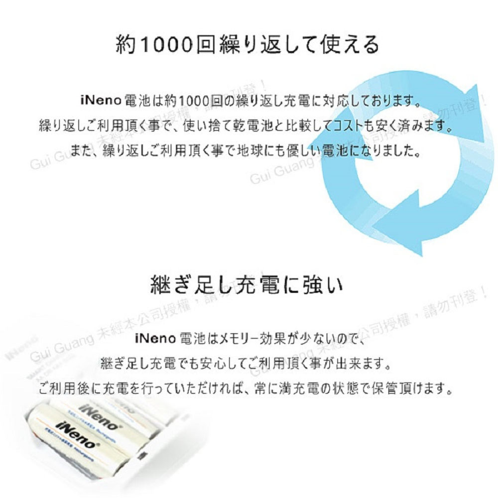 【日本iNeno】艾耐諾 低自放 鎳氫充電電池 1200mAh 4號/AAA 16入+鎳氫電池液晶充電器, , large