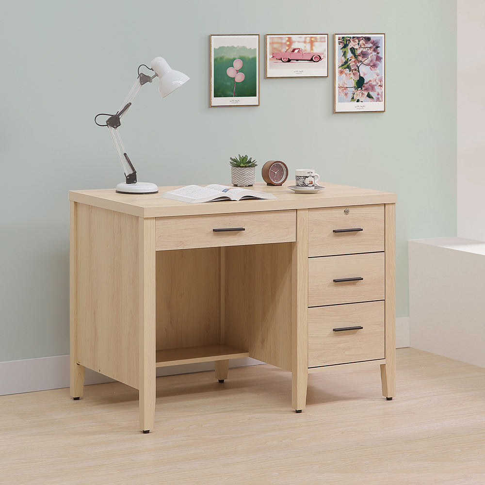 【唯熙傢俱】菲利楓木色3.5尺書桌, , large