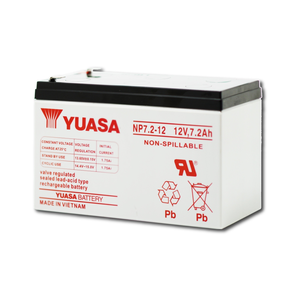 【YUASA】NP7.2-12 Children's car battery Children's electric car Children's car battery UPS uninterruptible power battery Lighting equipment, , large