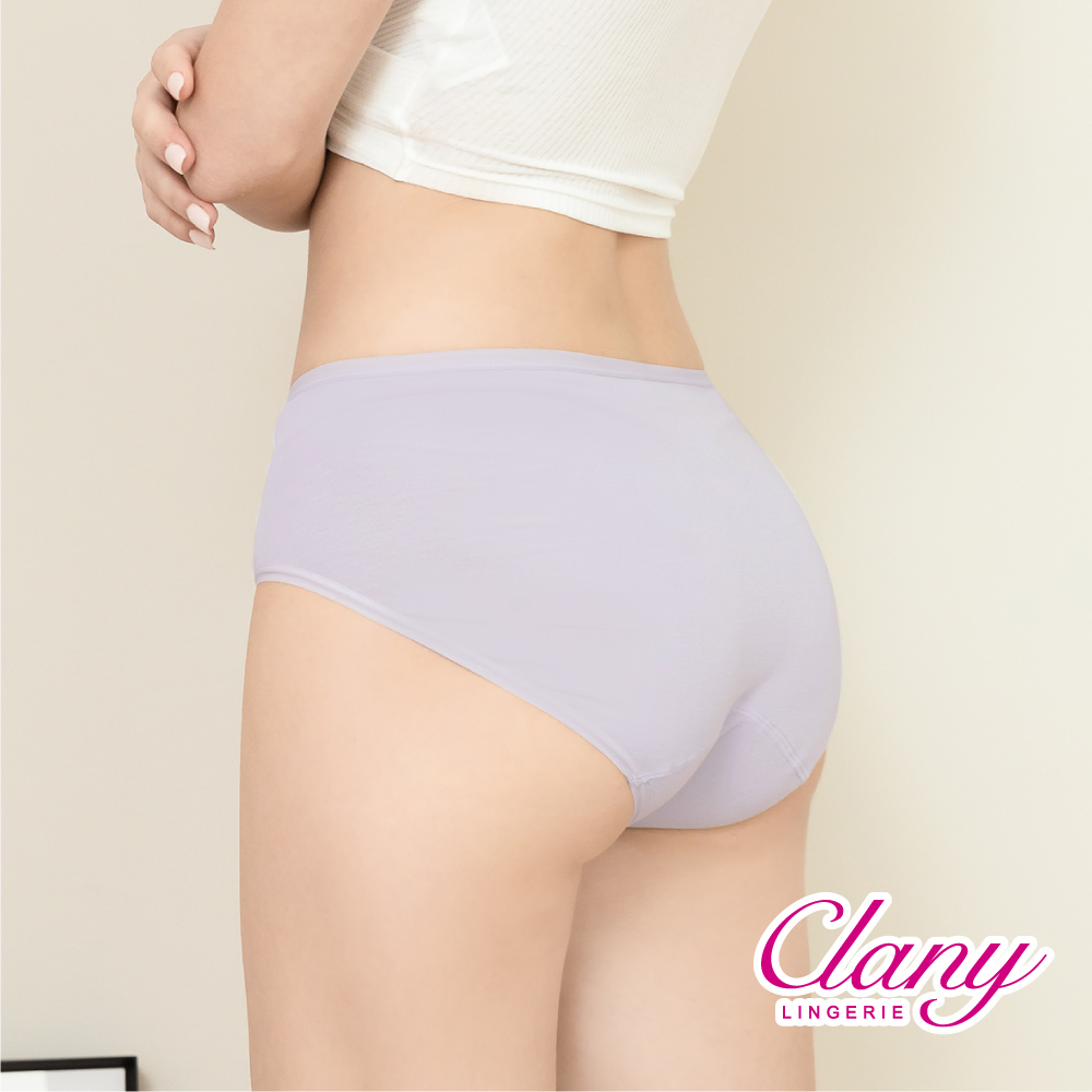 【Clany可蘭霓】新美膚面膜莫代爾中腰M-XL內褲 質感灰 2223-61, , large