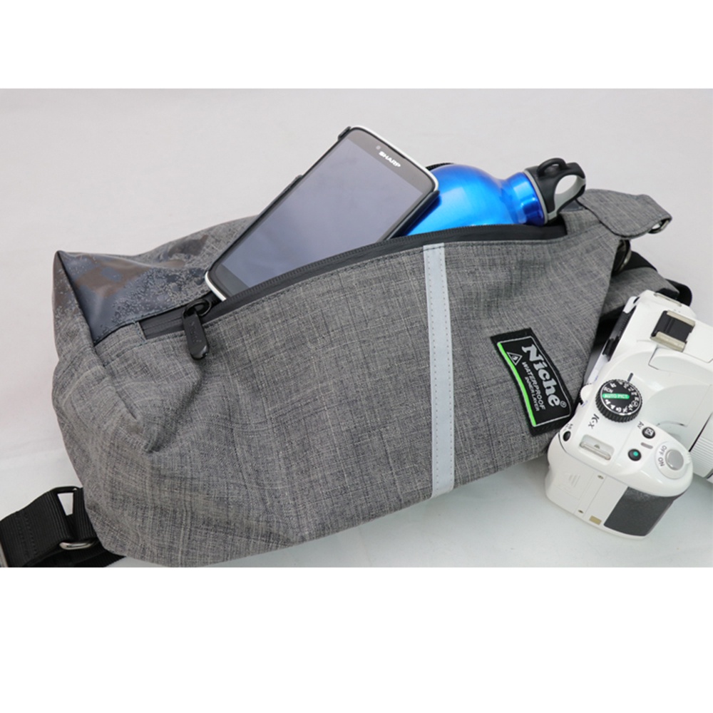 【Niche 樂奇】都市休閒風 立體單肩斜挎包 防水背包  N-5209 跨胸包, , large