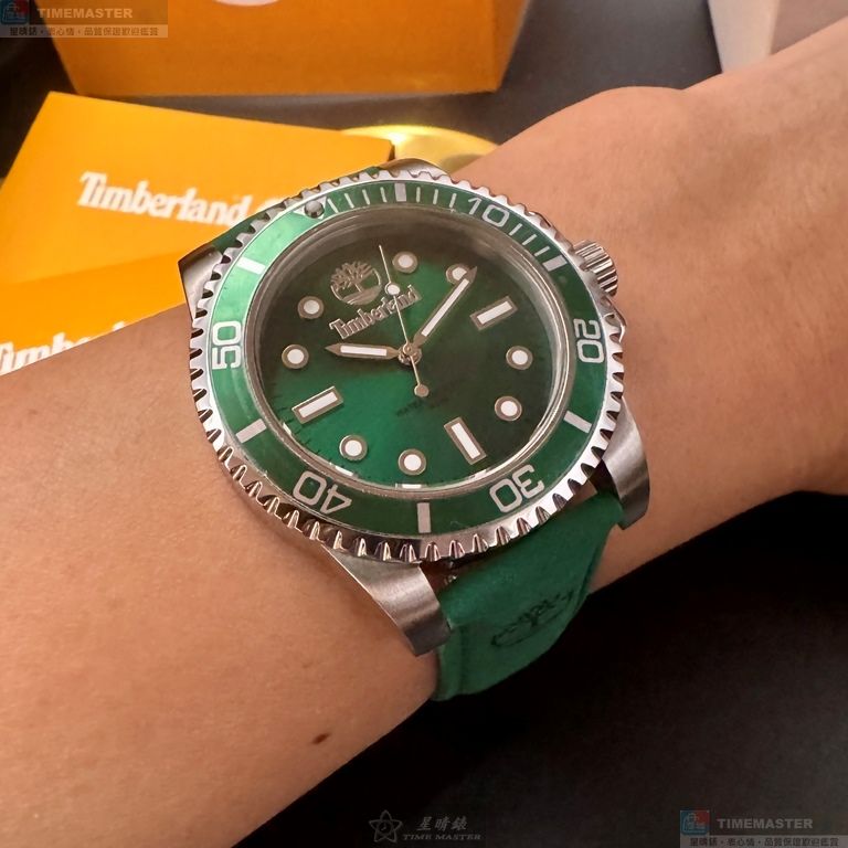 [星晴錶業]新品牌手錶,40mm,TL57203墨綠色錶面綠色錶殼綠真皮皮革錶帶款, , large