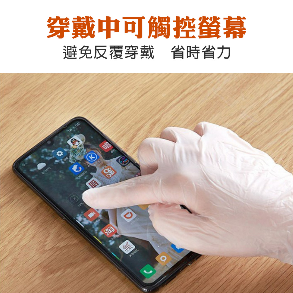 台灣現貨！一次性PVC手套 100入/盒 透明無粉 量大優惠 不含乳膠/拋棄式/電子/居家照護/清潔/防疫/實驗, , large