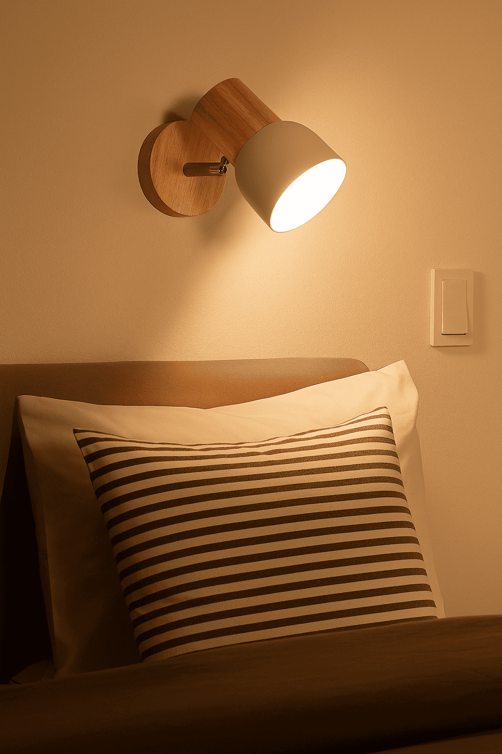 Albert Solid Wood Wall Lamp, , large