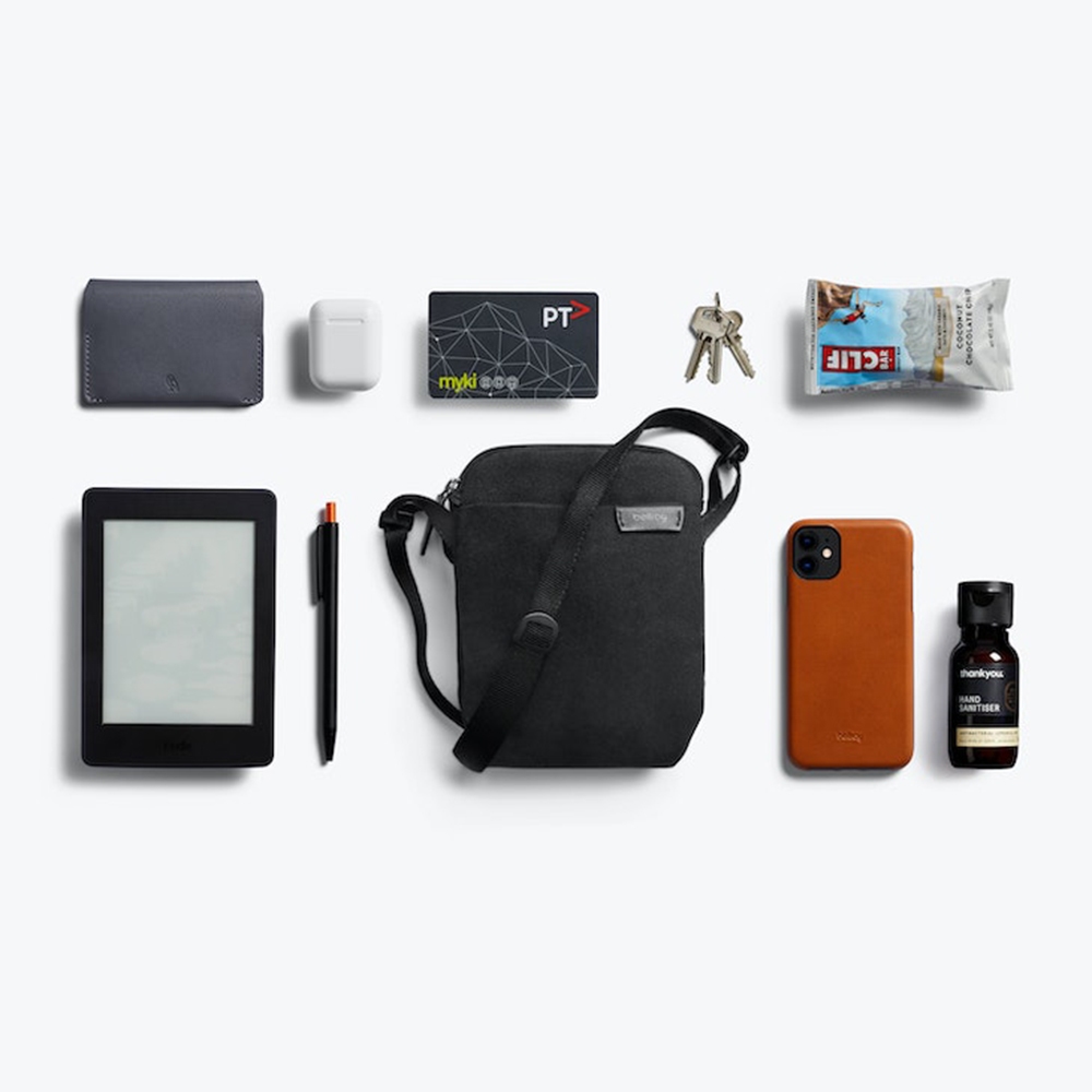Bellroy 城市斜背包 側背包 小包 收納隔層(黑色), , large