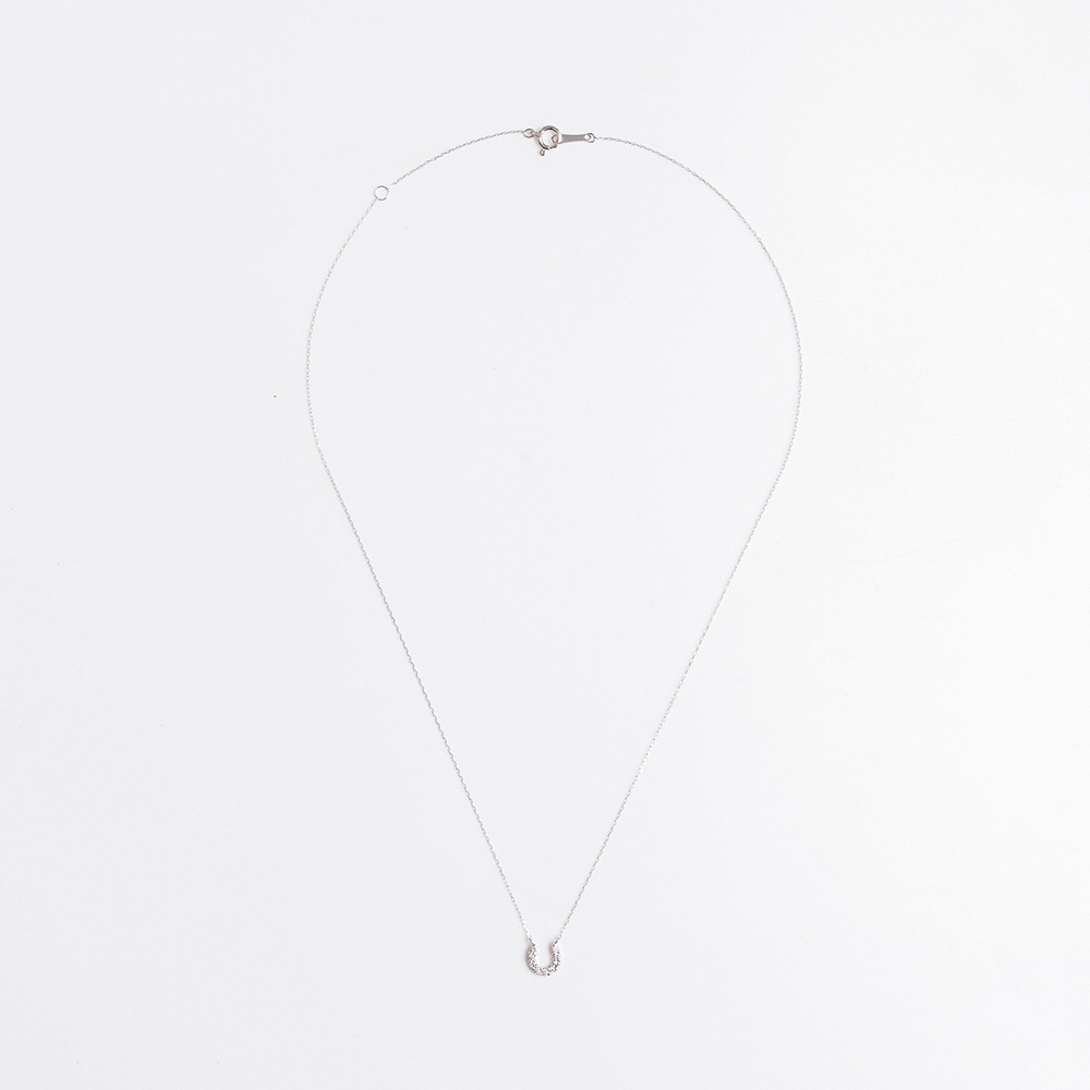 【18K金天然真鑽】A'jane 18K白金 曦光之約鑽石項鍊 A032503-003, , large