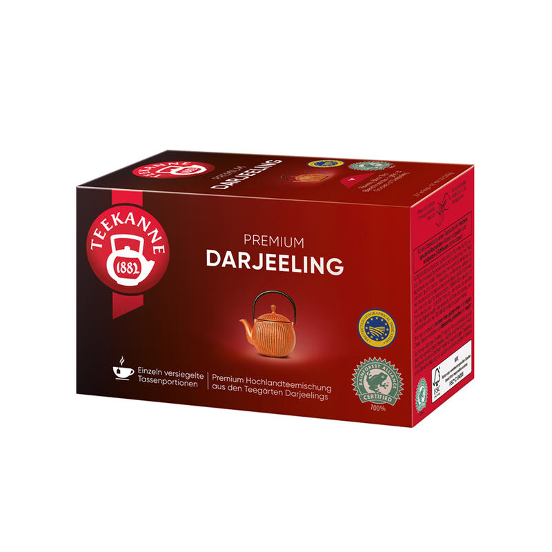 【TEEKANNE 恬康樂】Premium Darjeeling 大吉嶺紅茶 (1.75g x 20包/ 盒)｜雨林認證, , large