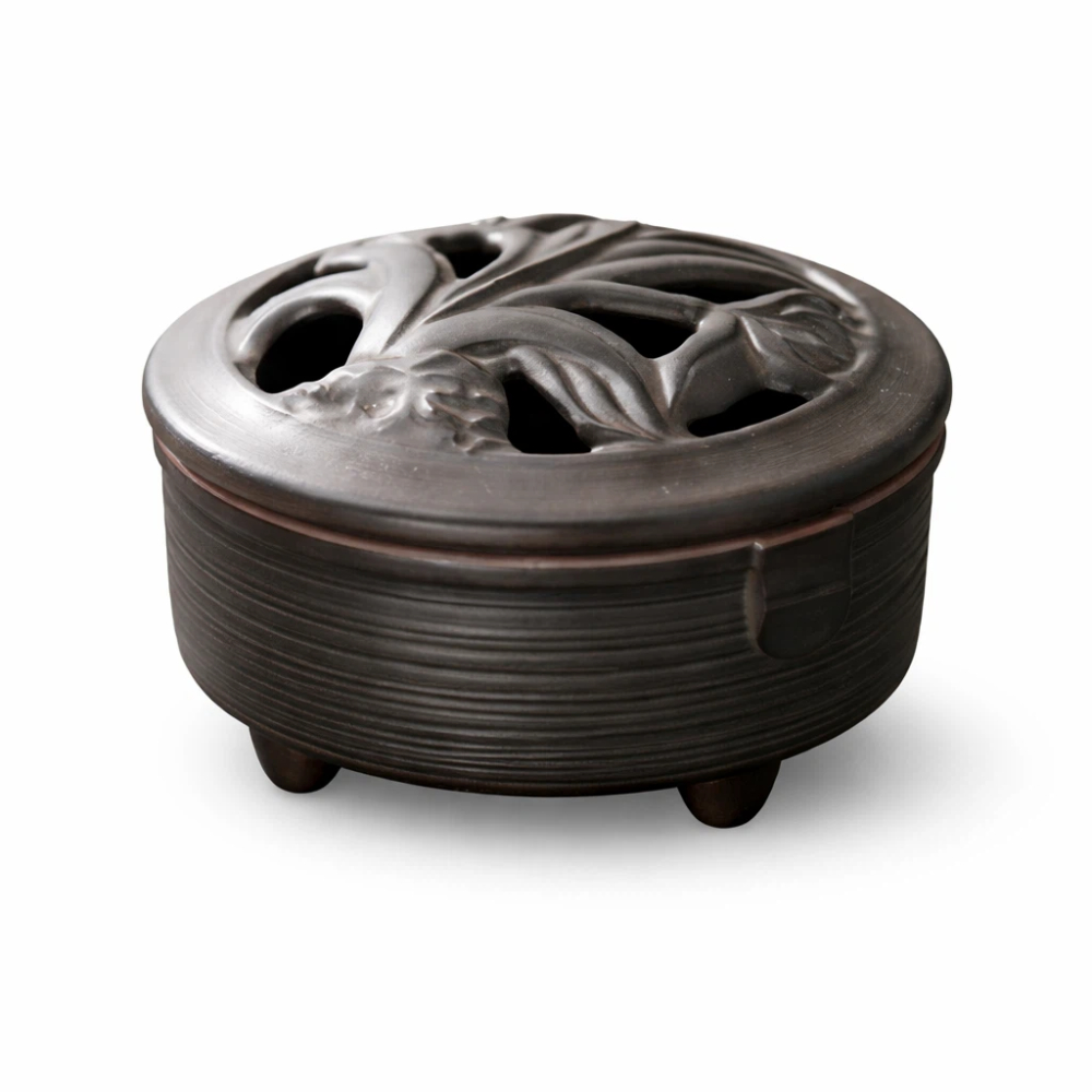 【A&R】招財開運 復古鏤空東方雅韻香薰爐 附葫蘆香插 兩款任選, , large