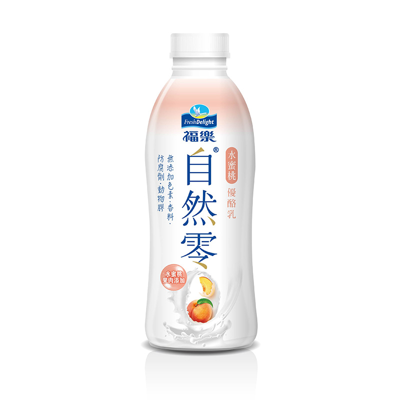 福樂自然零水蜜桃優酪乳920ml, , large