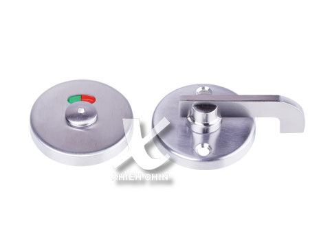 【協進五金】圓型廁所門扣#304砂光(適用門厚12-18MM)