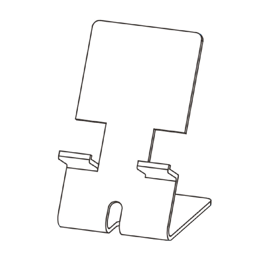 【徠福】手機 專用 支架 有線孔 8x9.5x15cmX厚3mm /個, , large