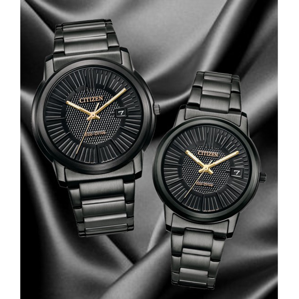 CITIZEN 星辰 光動能簡約大三針女錶-33.3mm FE6017-85E, , large