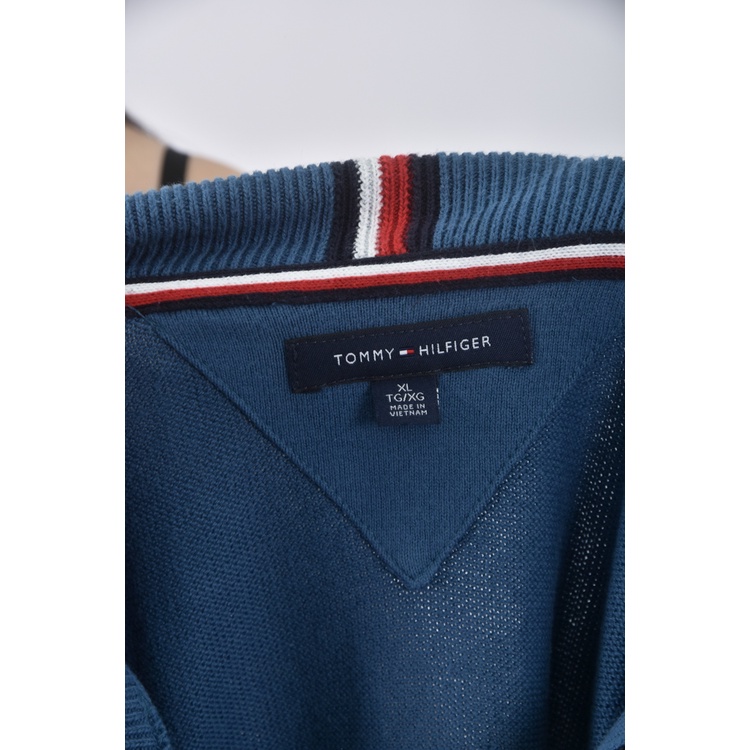 (XL) tommy hilfiger質感高領藍色長袖上衣二手衣, , large