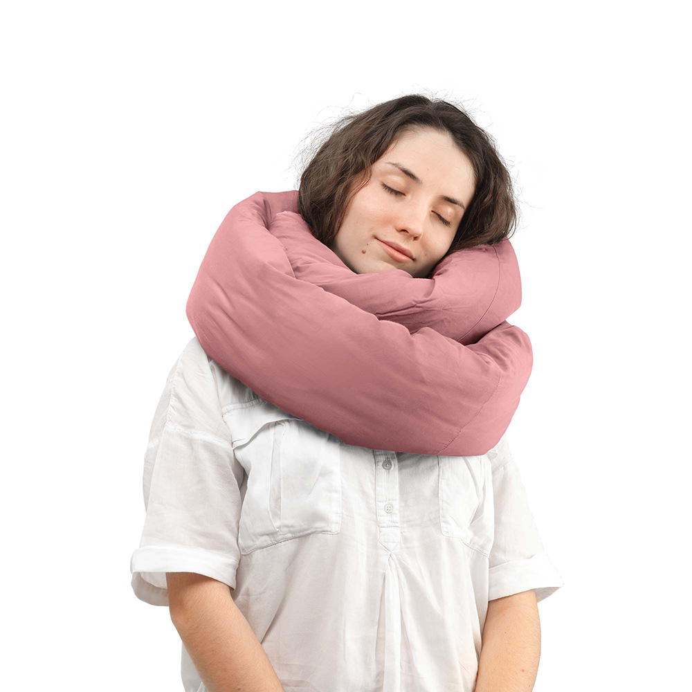 Infinity Pillow Travel Neck Pillow Rose, , large