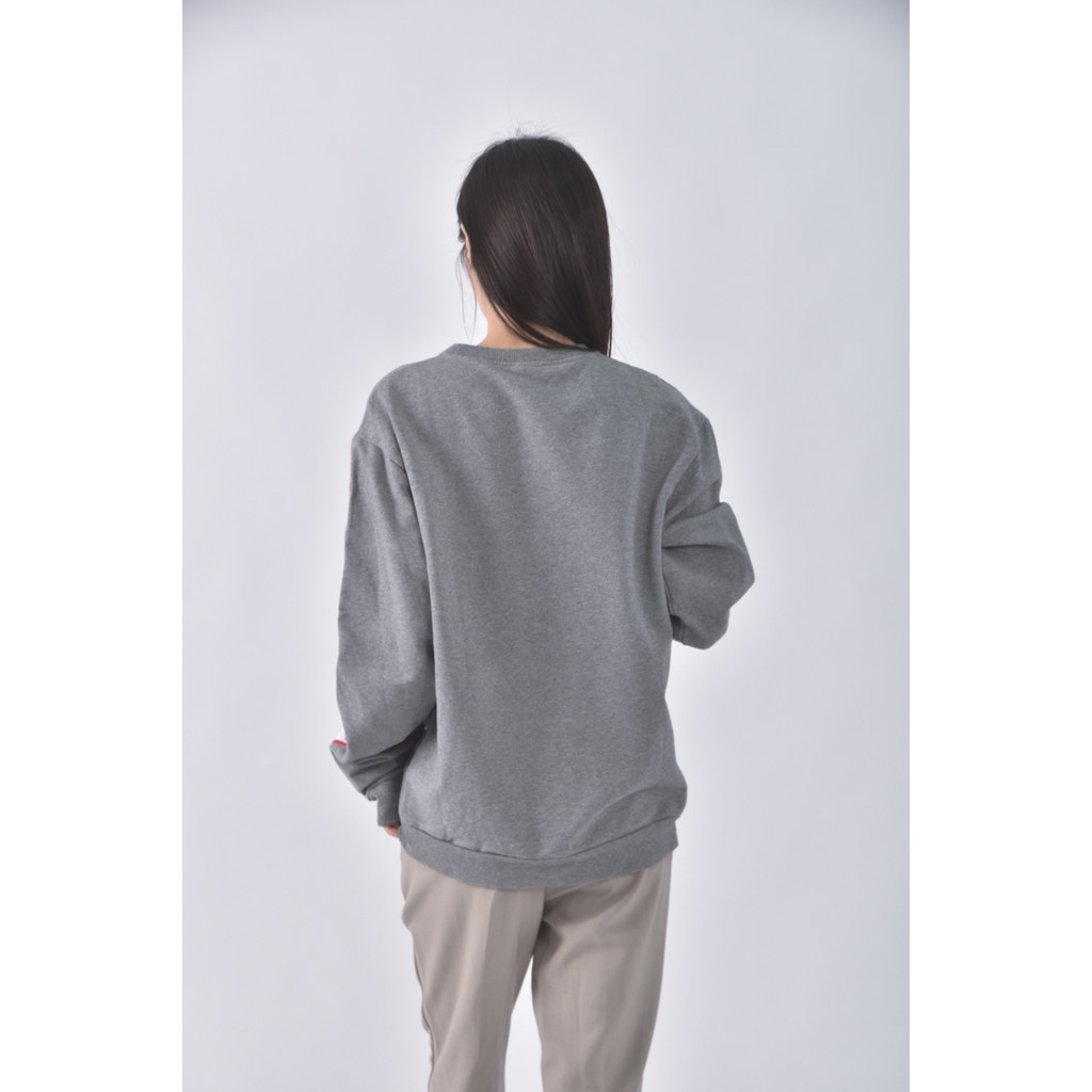 (S) moschino簡約灰色長袖上衣二手衣, , large