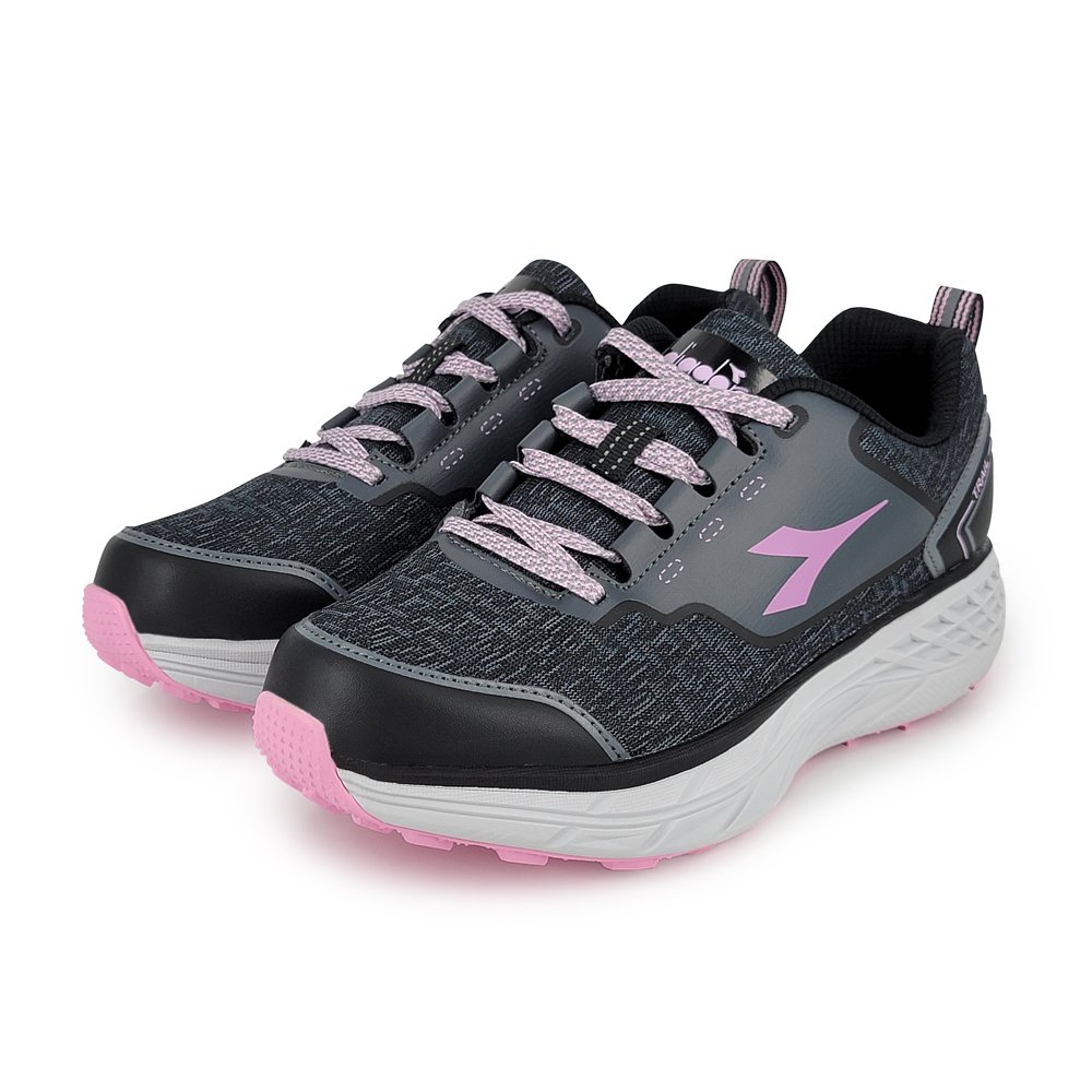 DIADORA迪亞多那 輕量戶外越野鞋 女運動鞋 女鞋 登山鞋 透氣 反光 吸震 回彈 厚底 散熱 排濕 防滑 灰紫 紫, , large