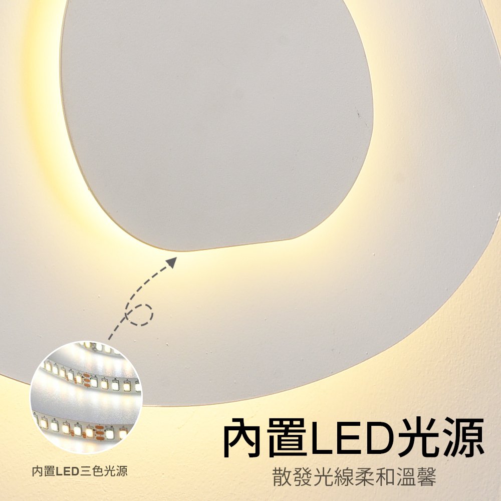 【H&R安室家】 LED深淵壁燈 ZA0266, , large